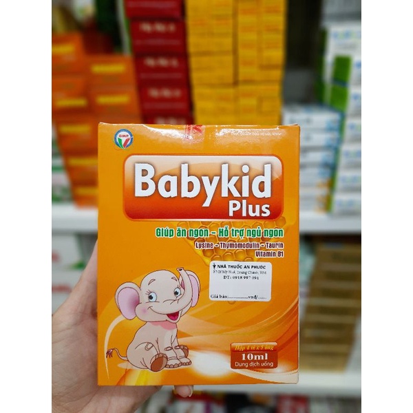 Siro Babykid Plus họp 20 ống  giúp bé ăn ngon ngủ tốt