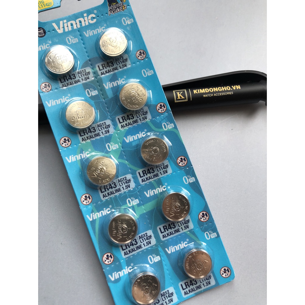 1 Viên pin AG12 LR43 386 G12A VINNIC pin đồng hồ