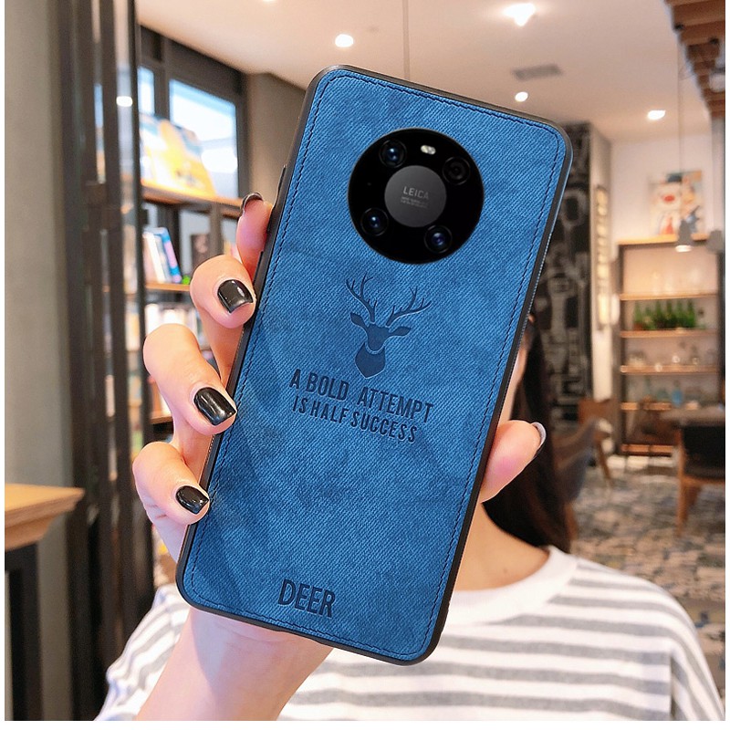 Cho Huawei Mate 50 Pro 40 Pro Plus 30 Pro 20 Pro 20X 10 Pro Ốp Điện Thoại Phối Vải Phong Cách Retro
