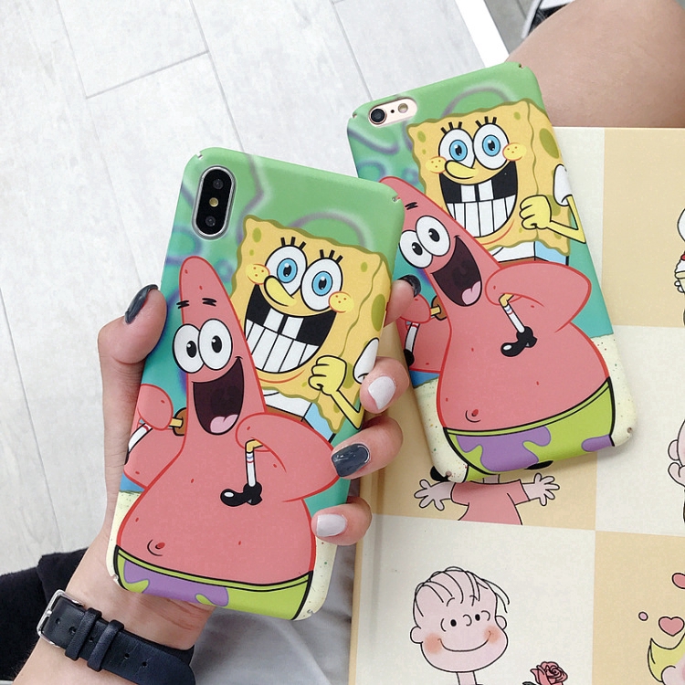 Custom SpongeBobb Hard Case Xiaomi Mi 8 Youth Lite 9 9SE 8SE 8X A2 6X Casing Back Cover