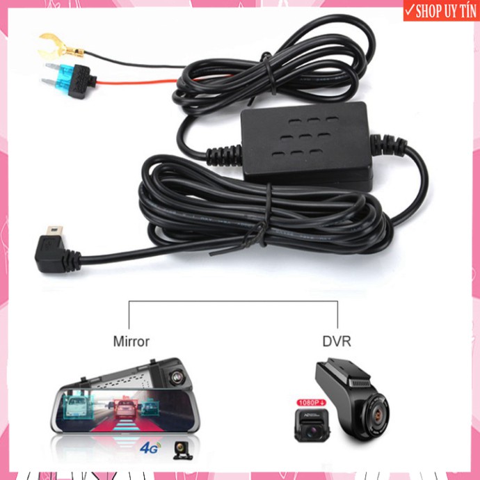 Sản Phẩm  Dây đấu nguồn Camera Hành Trình Mini USB Cắm Trực Tiếp Bình Ắc Quy 5V 3A – Dây nguồn trực tiếp .