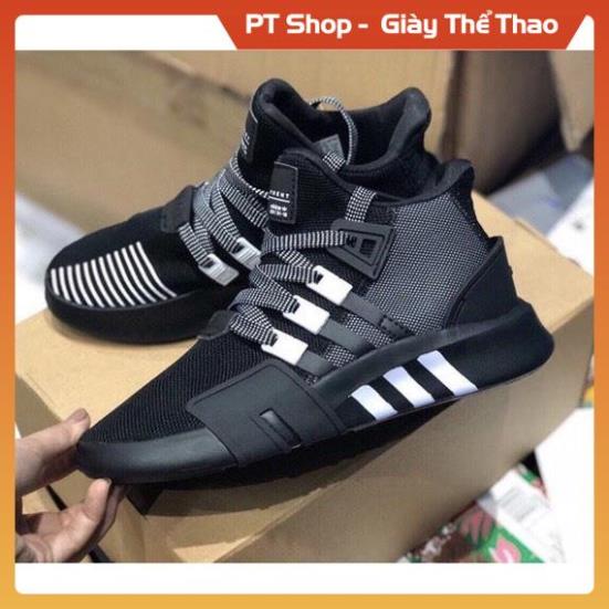 GIÀY EQT Đen Full phản quang, Giày EQT Đen trắng full phụ kiện Sneaker