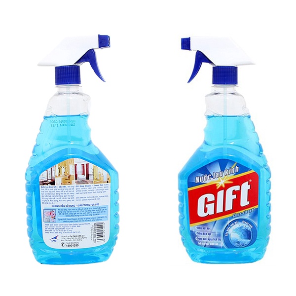 Chai Nước Xịt Lau Kính Gift 540ml ( Hương Trà Xanh/ Sắc Biển)