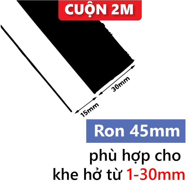 Nẹp chặn khe hở cửa size 25 35 45mm ⭐ Ron cao su chắn khe hở chống côn trùng giữ nhiệt máy lạnh KINGRON R234