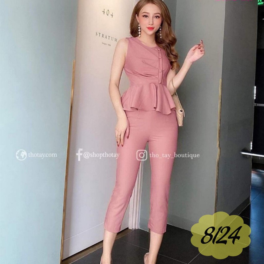 Set Bộ Quần Áo Nữ Cá Tính Chất Liệu Cát Hàn Co Dãn Tốt, Mẫu Đẹp, Sản Phẩm Y Hình