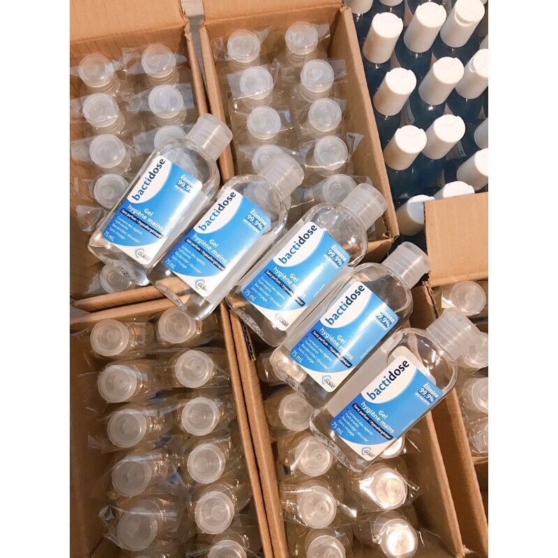 Gel rửa tay khô Bactidose Pháp Diệt khuẩn 99,9%