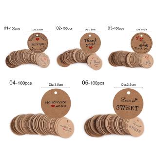 UUMIR Set 100 thẻ giấy có dây treo