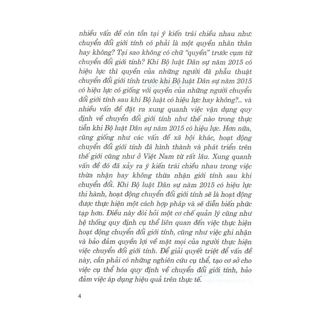 Sách - Hoàn Thiện Pháp Luật Về Chuyển Đổi Giới Tính Ở Việt Nam | BigBuy360 - bigbuy360.vn