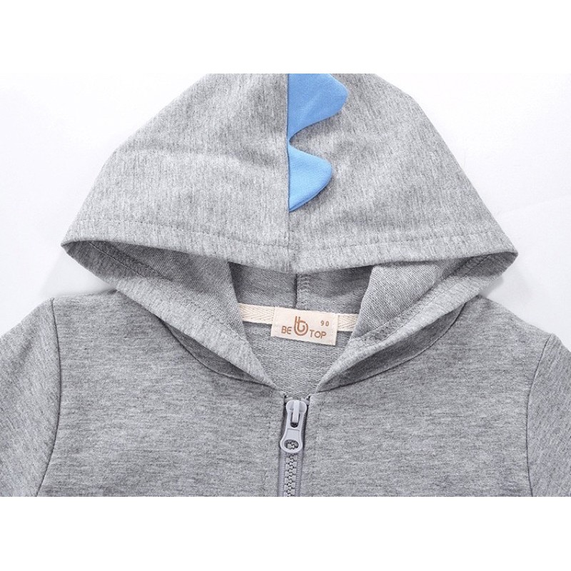 Áo khoác Hoodie cho bé BETOP họa tiết đáng yêu, áo khoác nỉ da cá chất cotton