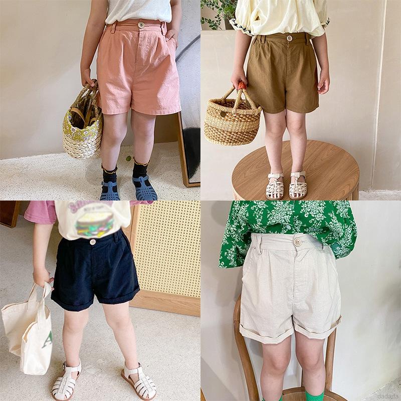 Quần Short Cotton Phong Cách Hàn Quốc Mới Cho Bé