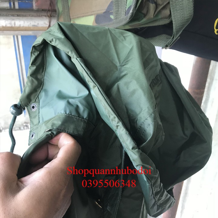 Áo mưa măng tô cao cấp xanh Oliu