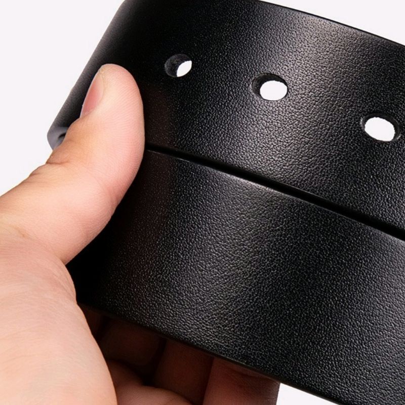 Dây Nịt Thắt Lưng Nam Da Bò Nguyên Tắm Dây Không Mặt bản 3.7cm đục 5 lổ bảo hành 24Tháng