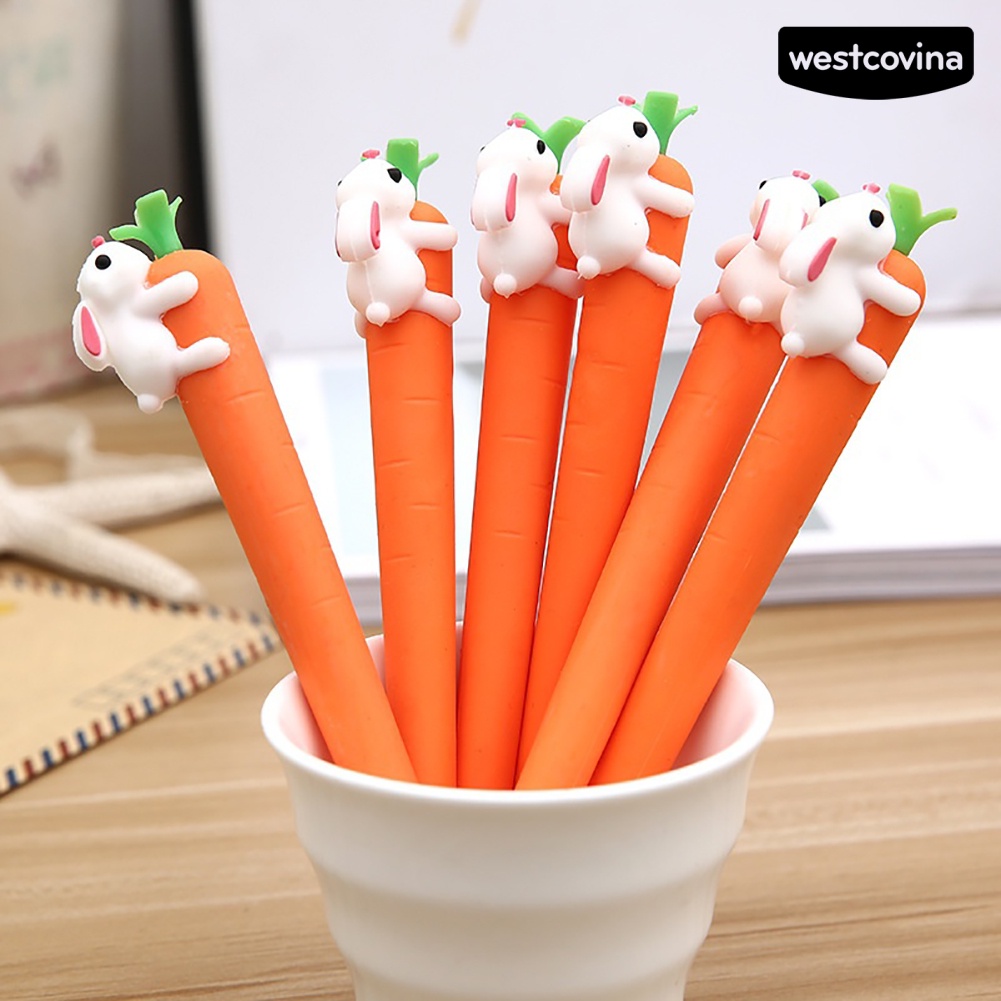 Bút Mực Gel Silicone Ngòi 0.5mm Hình Thỏ Dễ Thương