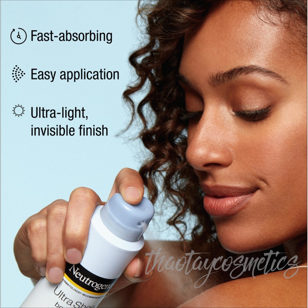 Xịt chống nắng Neutrogena Ultra Sheer Body Mist (141g) | BigBuy360 - bigbuy360.vn