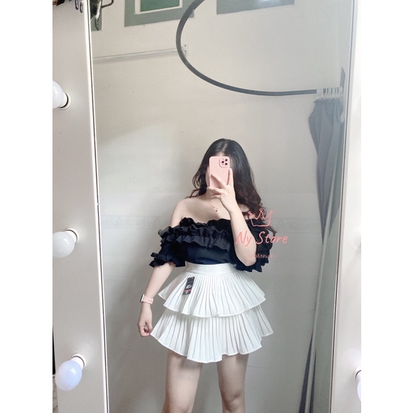 ÁO BẸT VAI BÈO 2 TẦNG