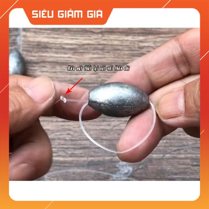 [Khuyến Mãi] CHÌ CÂU CÁ TRÒN XUYÊN TÂM đủ kích cỡ