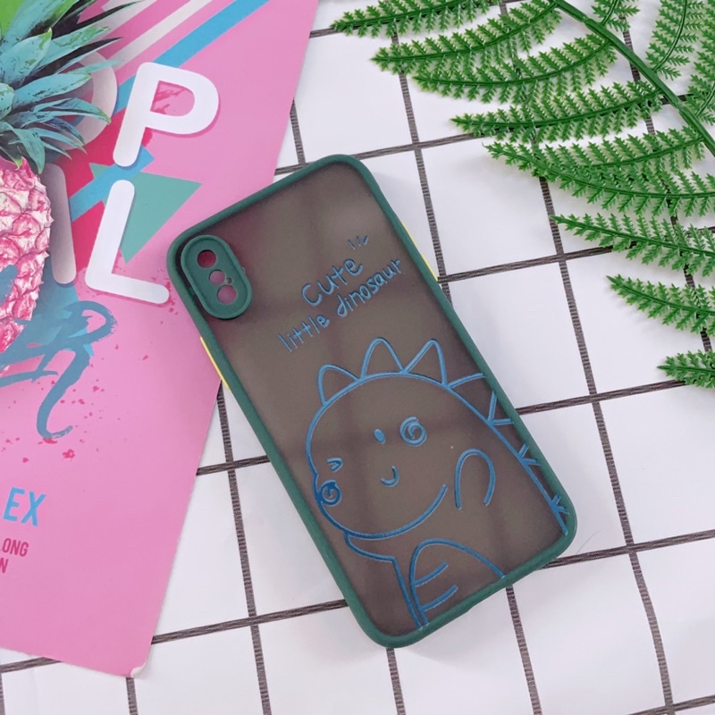 Ốp iPhone X/Xs Viền Nhựa Dẻo In Hình Dễ Thương