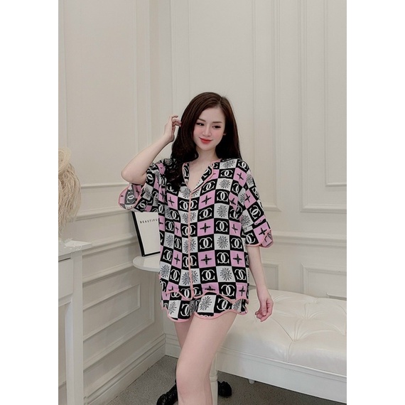 Set bộ pizama cộc cao cấp nhiều mẫu from rộng