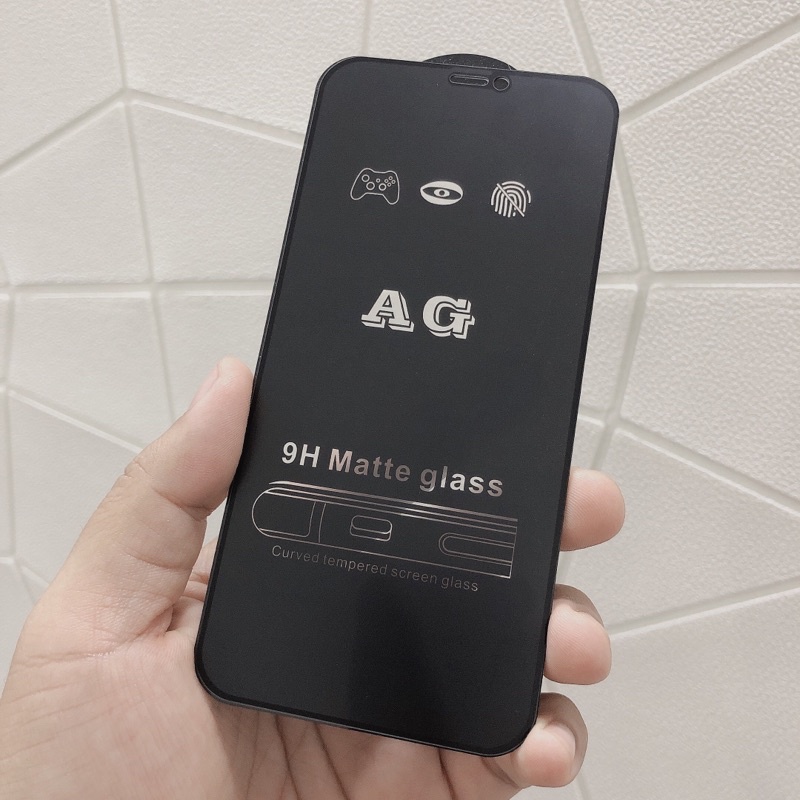 Kính cường lực iphone chống vân tay AG full màn hình 6/6s/6plus/7/8/7plus/8plus/x/xr/xs/xs max/11/11promax