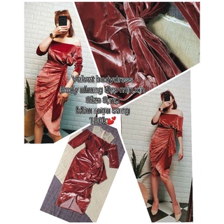 Đầm body nhung