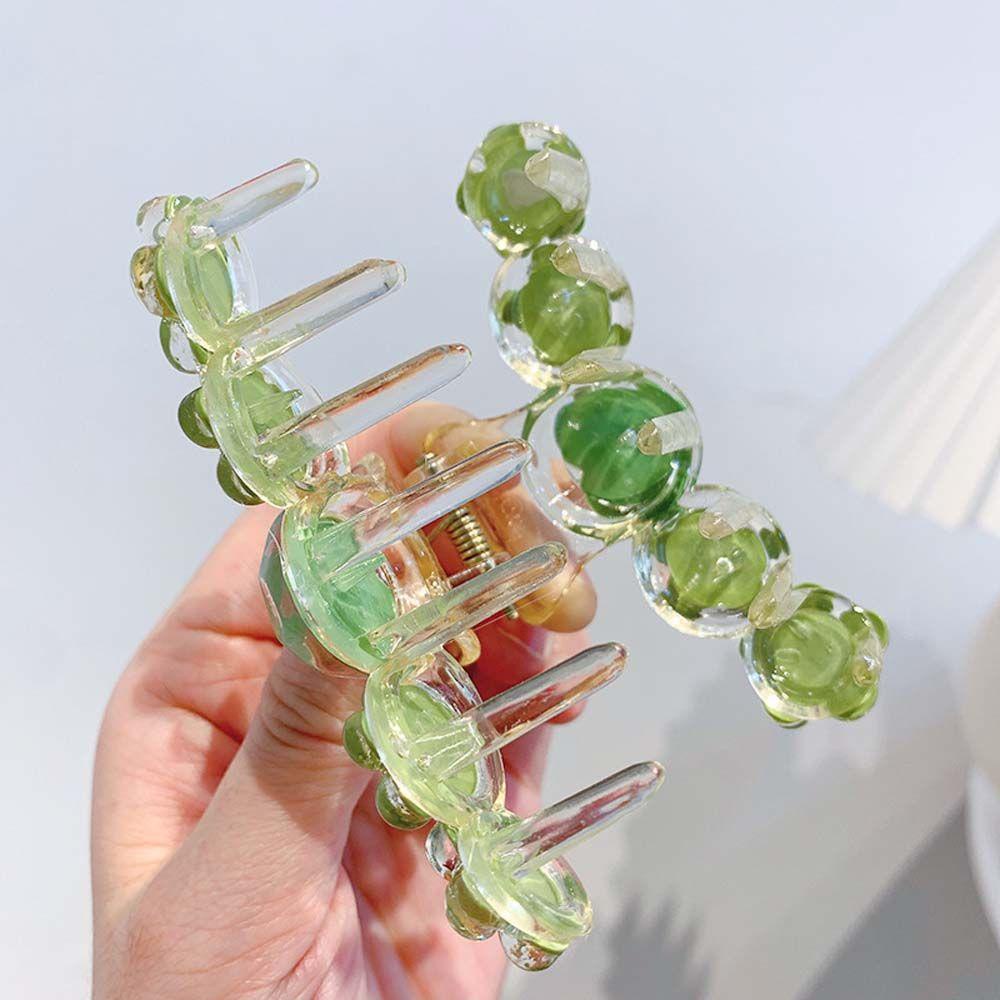 JARRED Kẹp Tóc Hình Trái Tim Màu Trong Suốt Bằng Acrylic Thời Trang Xuân Hè Xinh Xắn Cho Nữ