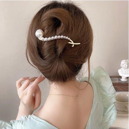 Kẹp Tóc Hình Số 8 Đính Hạt Sang Trọng Cao Cấp DTonline