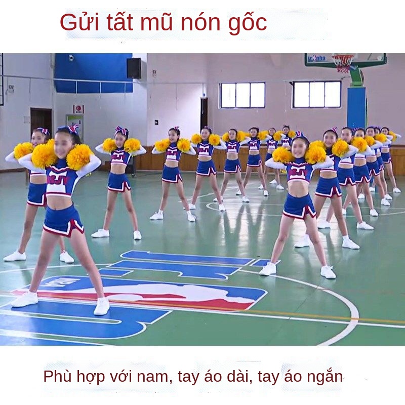 Sản phẩm mới✠☊Trẻ em hoạt náo cổ vũ biểu diễn trang phục thể dục nhịp điệu khiêu vũ cổ vũ học sinh tiểu học thi đấu quần