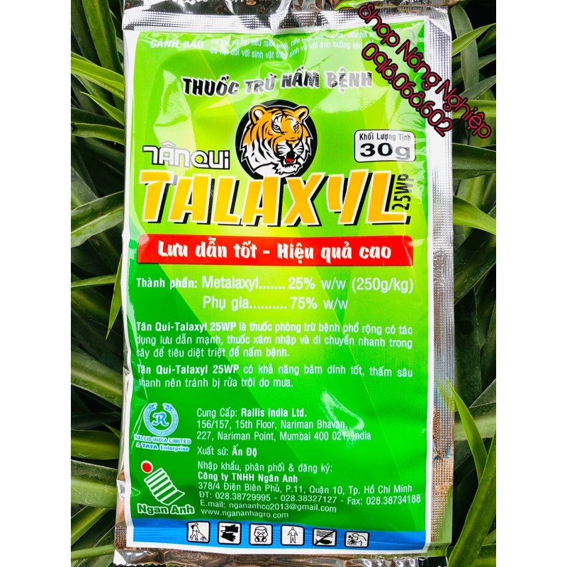 TALAXYL 25WP 30gr sản phẩm trừ nấm bệnh cho cây trồng