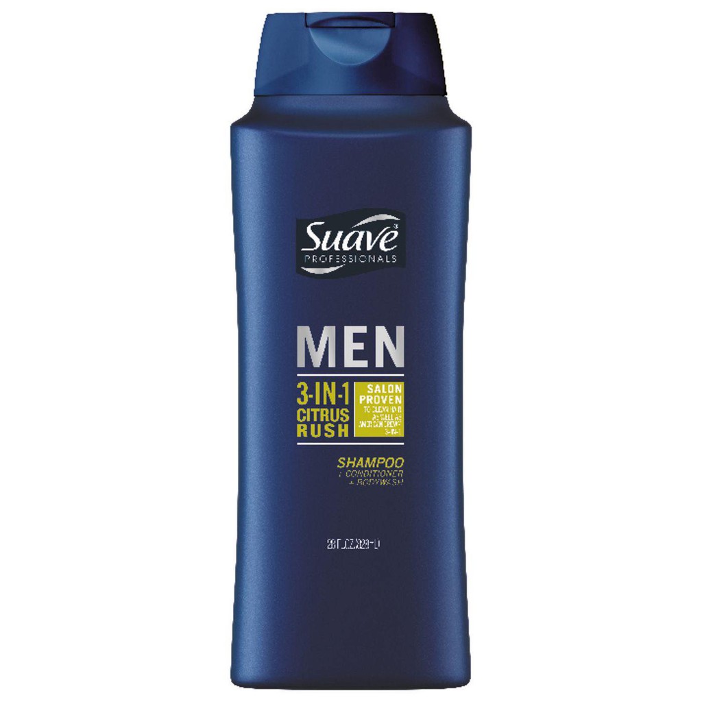 SỮA TẮM, DẦU GỘI, VÀ DẦU XẢ 3 trong 1 dành cho nam giới, Suave Men 3 in 1 nhập từ Mỹ 100%