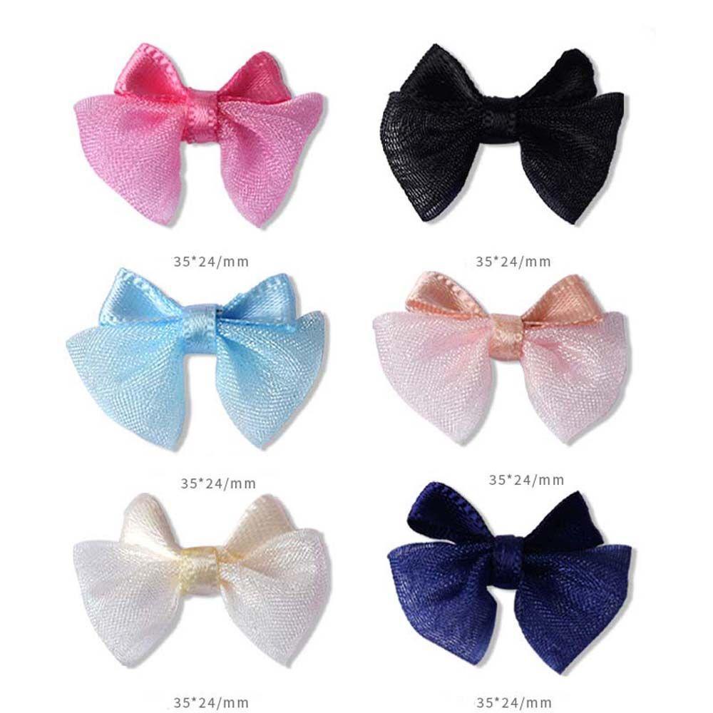 OCEANMAP Phụ Kiện Nơ Vải Trang Trí Móng Tay Nghệ Thuật Thời Trang Hàn Quốc