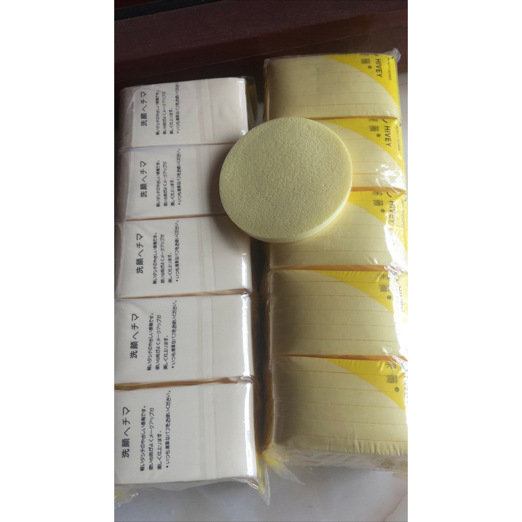 Bọt Biển - Bông Nở Rửa Mặt Chivey 12 Miếng