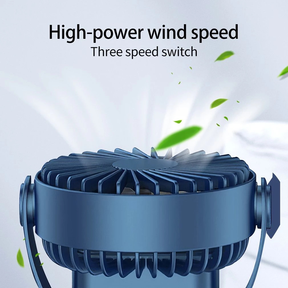 Quạt Điện Mini Để Bàn Siêu Êm Xoay 360 Độ Không Gây Tiếng Ồn Có Thể Sạc Lại Bằng Cổng USB