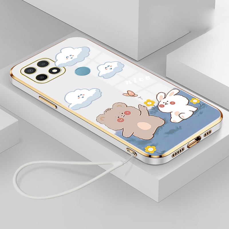 Ốp Điện Thoại Silicon Mềm Mạ Điện Chống Sốc Cho oppo a15 oppo a15s a35 Ddx01