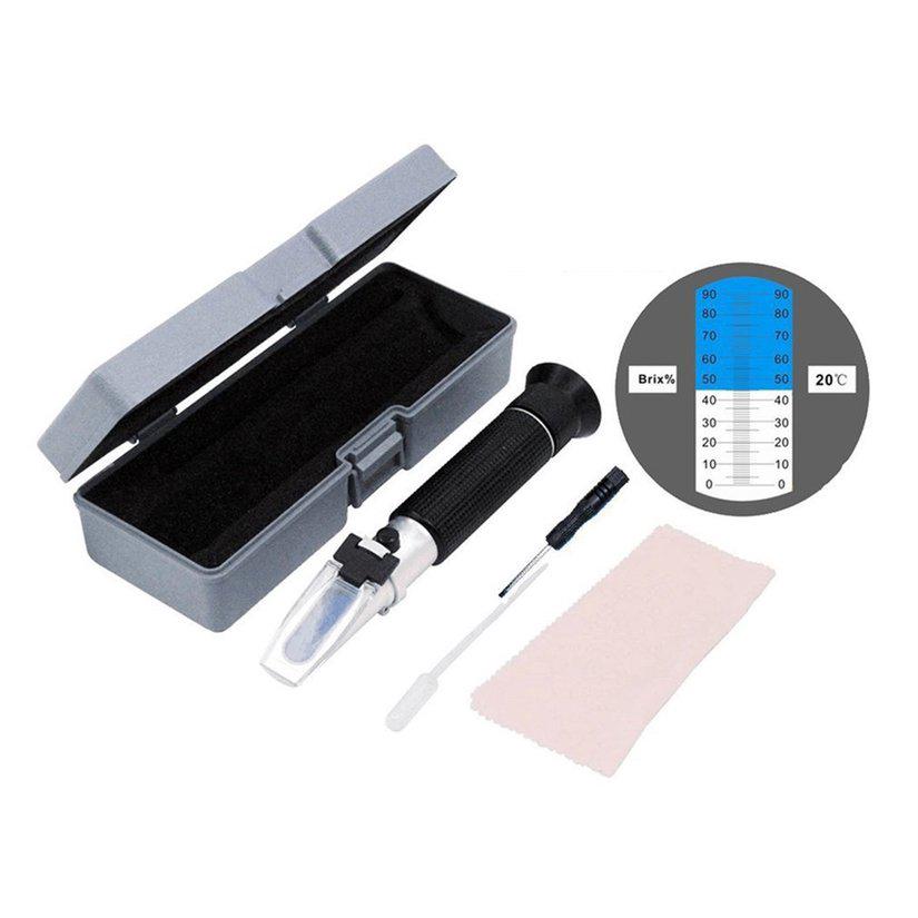 home☆LYT-390 Portable Handheld Design 0-90% Honey Sugar Solution Brix Refractometer