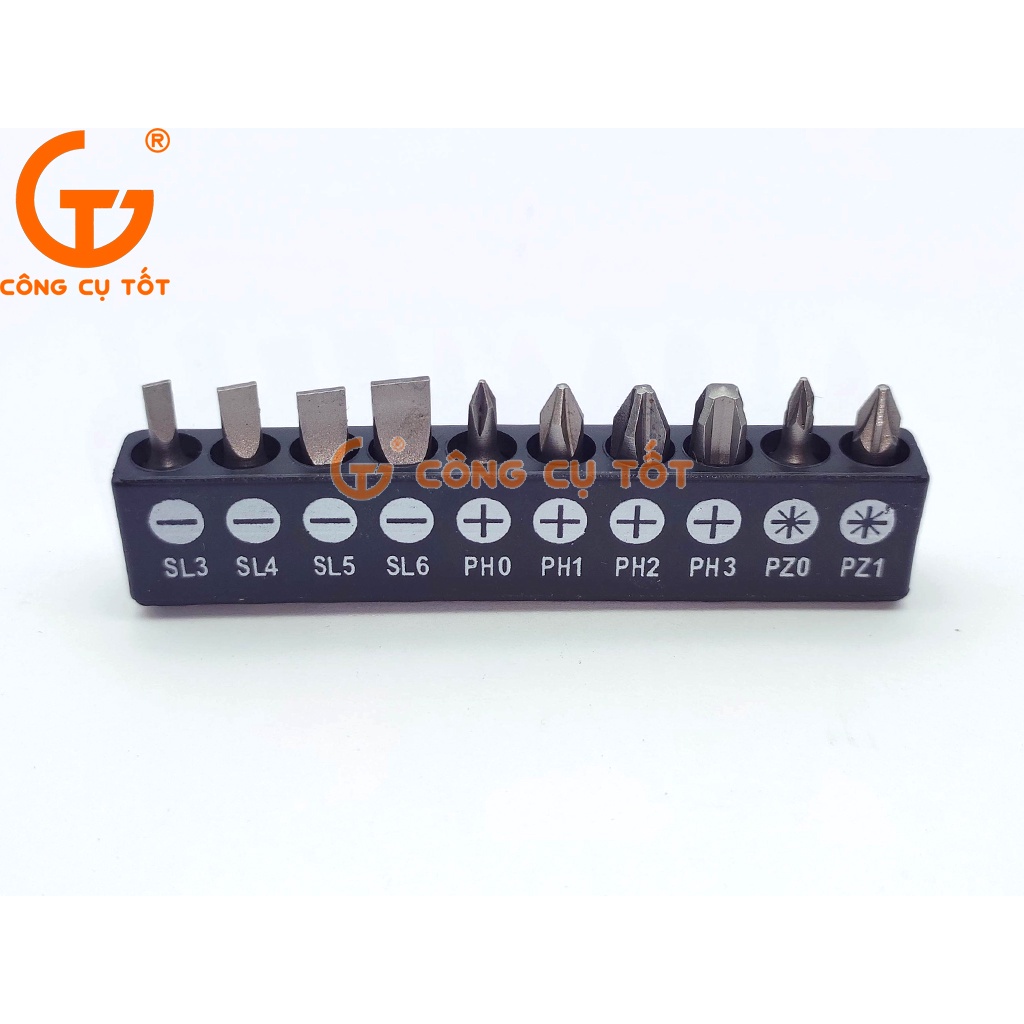 Máy siết vít dùng pin 4V 1300mAh Mô men 4Nm cổng USB kèm 11 phụ kiện Total TSDLI0402