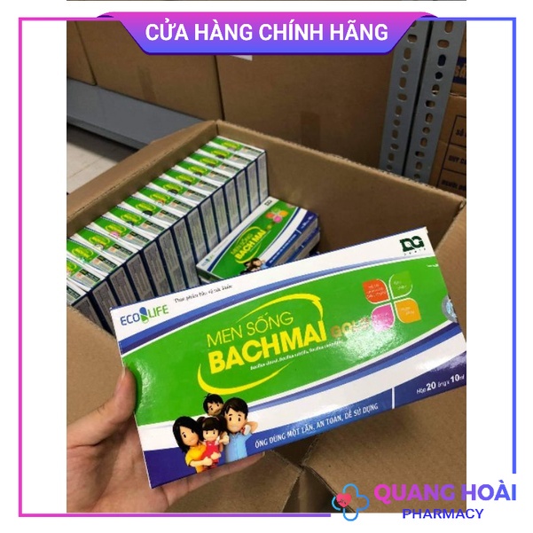 Men sống Bạch Mai Gold ( hộp 20 ống )