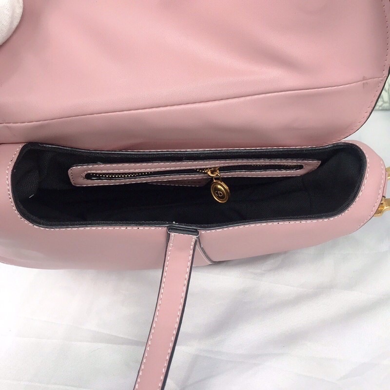 Túi xách Dior saddle màu hồng size 25cm