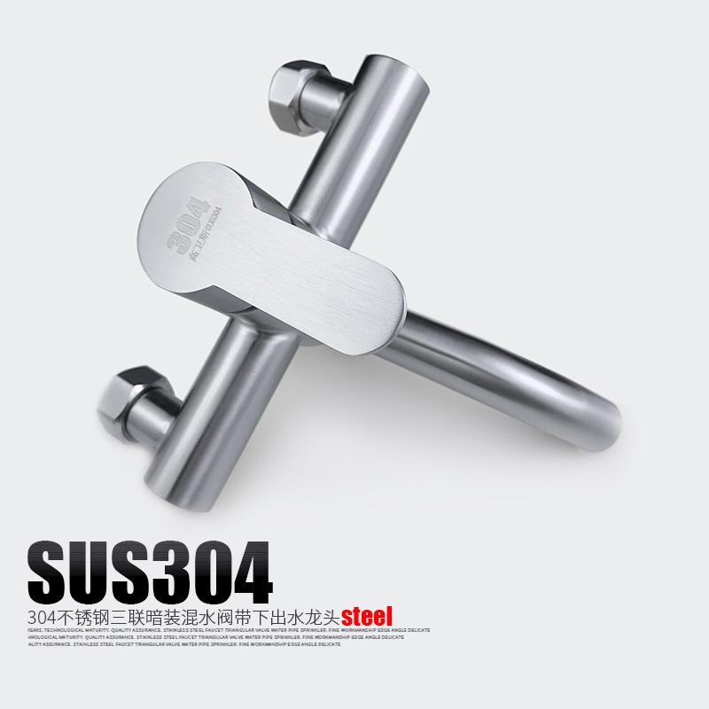 Van Vòi Nước Nóng Lạnh Bằng Thép Không Gỉ 304 Cho Nhà Tắm