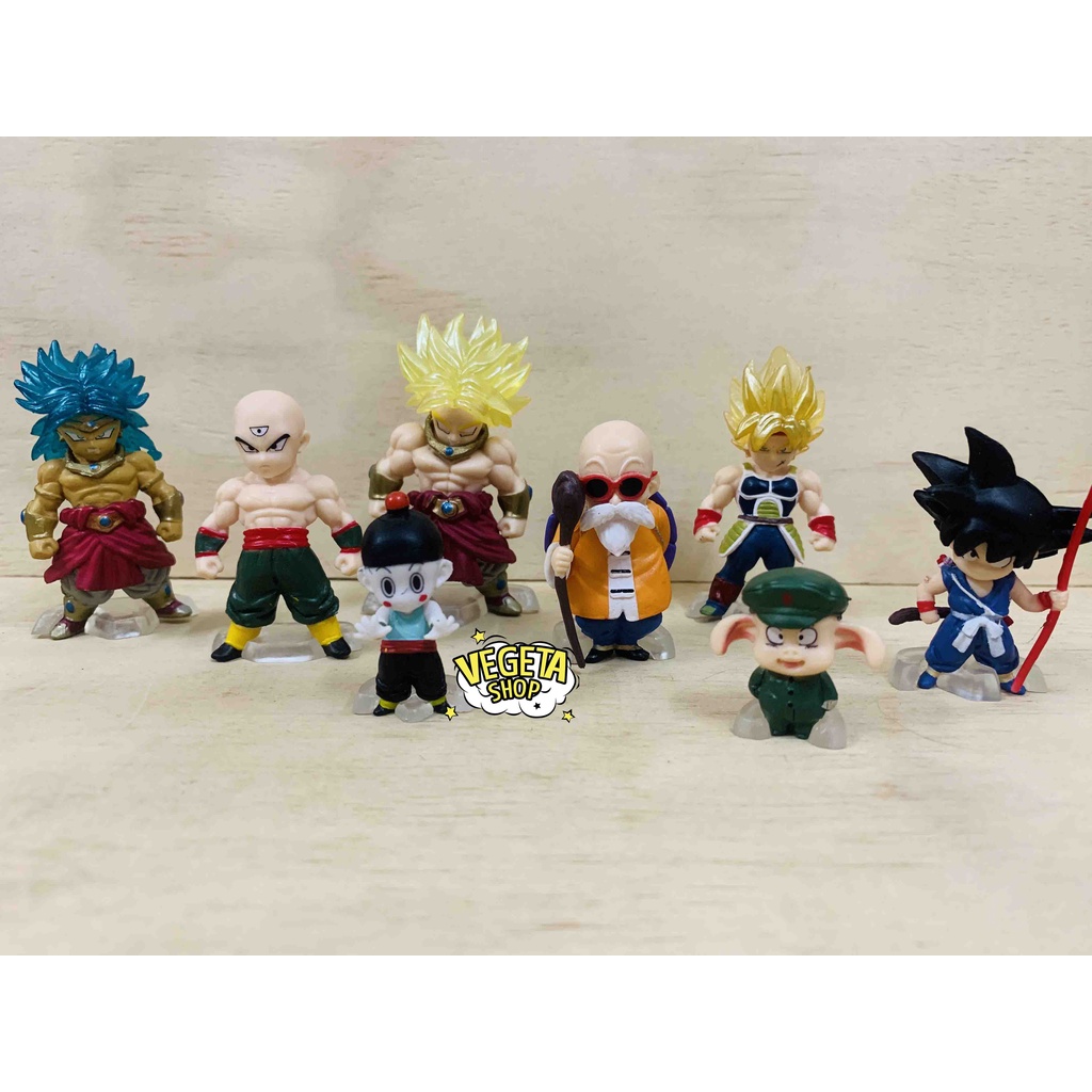 Mô hình Dragon Ball - Adverge Dragon Ball - SonGoku Master Roshi Tien Shinhan Chiaotzu Broly Bardock Oolong - Cao 3~7cm