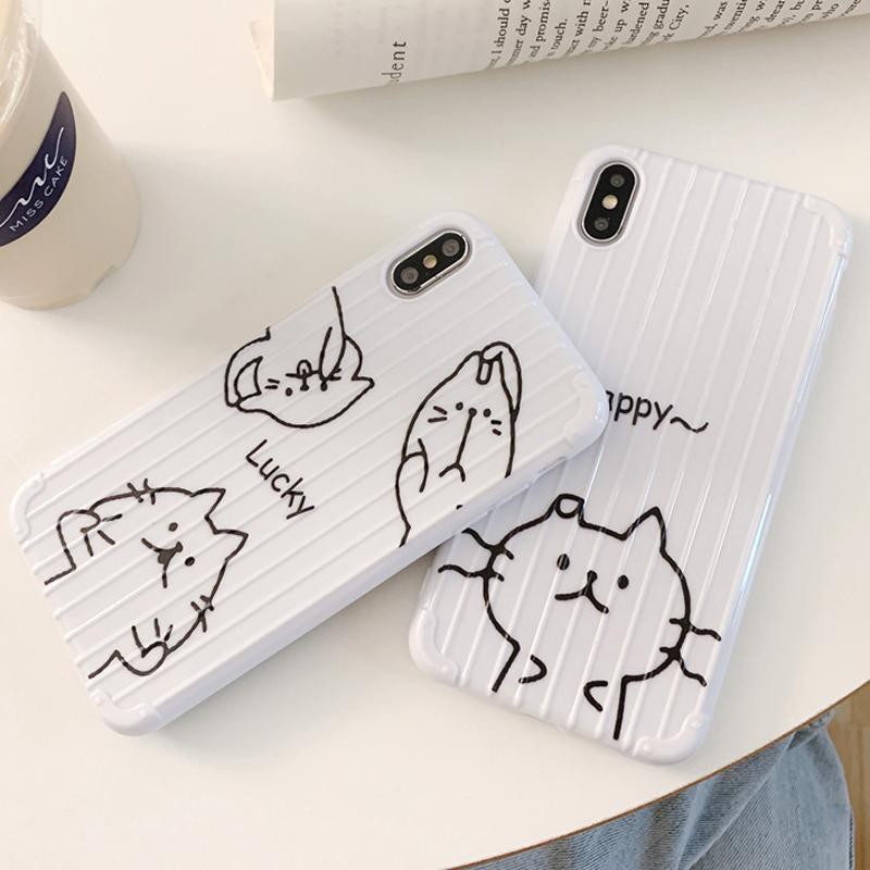 [ OPPO ] Ốp Lưng Sọc Nổi Cat Happy - S007 | BigBuy360 - bigbuy360.vn
