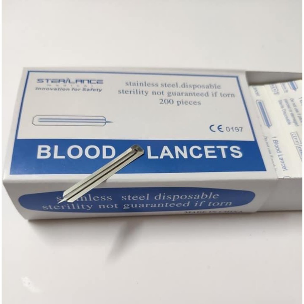 Hộp 200 Chiếc Kim Nặn Mụn Chích Máu Blood Lancets