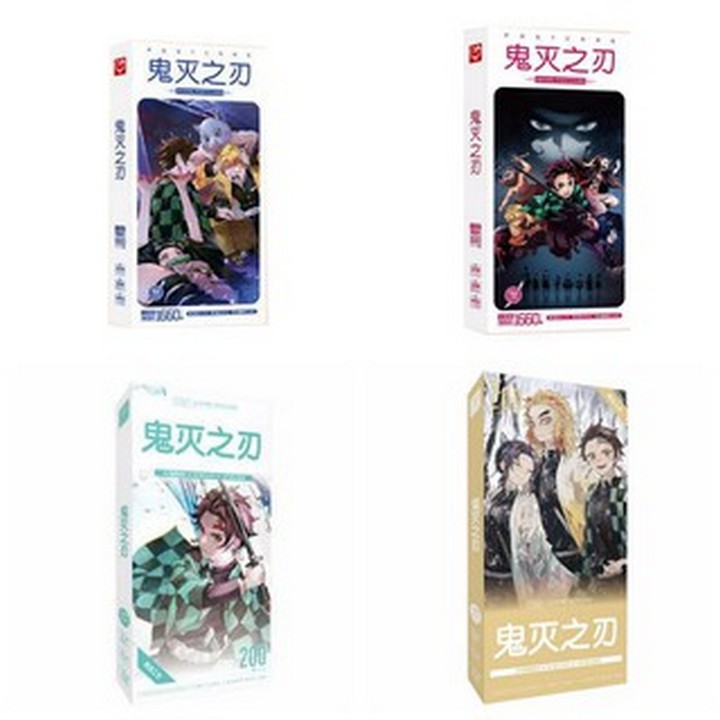 (UP) Hộp ảnh Postcard Kimetsu No Yaiba Thanh gươm diệt quỷ album quà tặng xinh