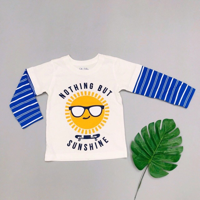 Áo thun dài tay bé trai, áo dài tay bé trai chất cotton, nhiều màu, size 1-5 - SUNKIDS1