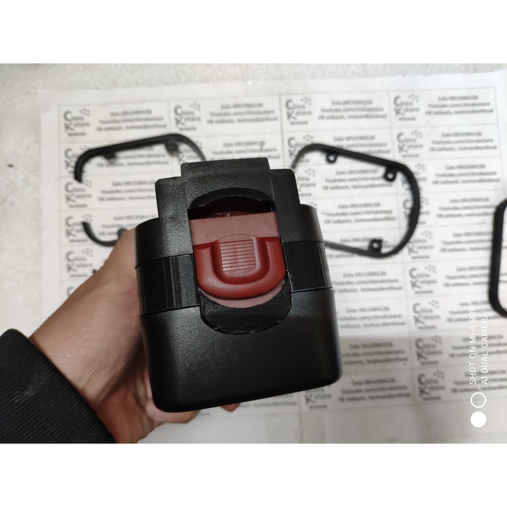 NEW!!! Miếng chèn nâng cao cho vỏ pin máy Black Decker 12V sang pin li-ion phiên bản 2