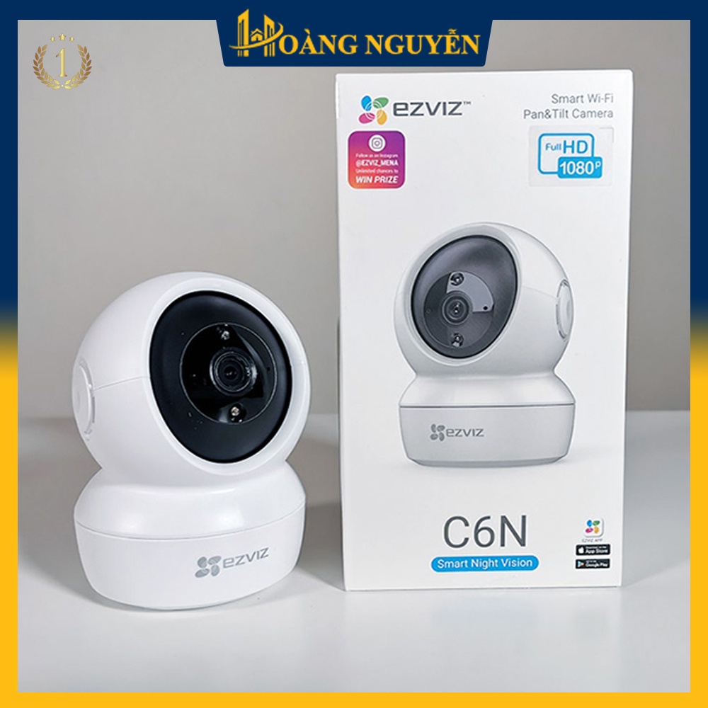 Camera IP Wifi EZVIZ C6N 2.0MP Xoay 360 Thông Minh + CS-C6N Đàm Thoại 2 Chiều Full HD 1080P