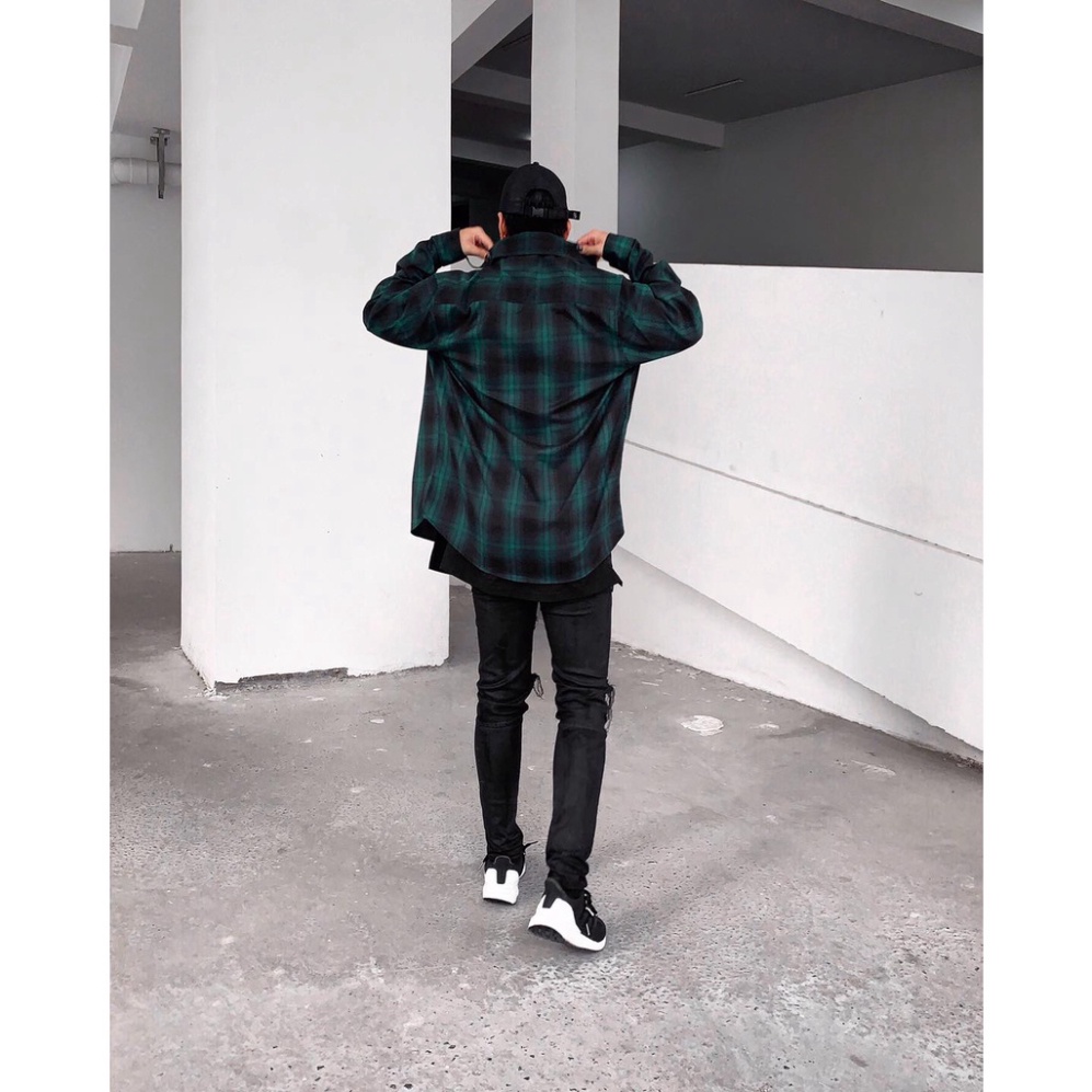 Áo sơ mi Flannel caro cao cấp | Green Flannel Shirt