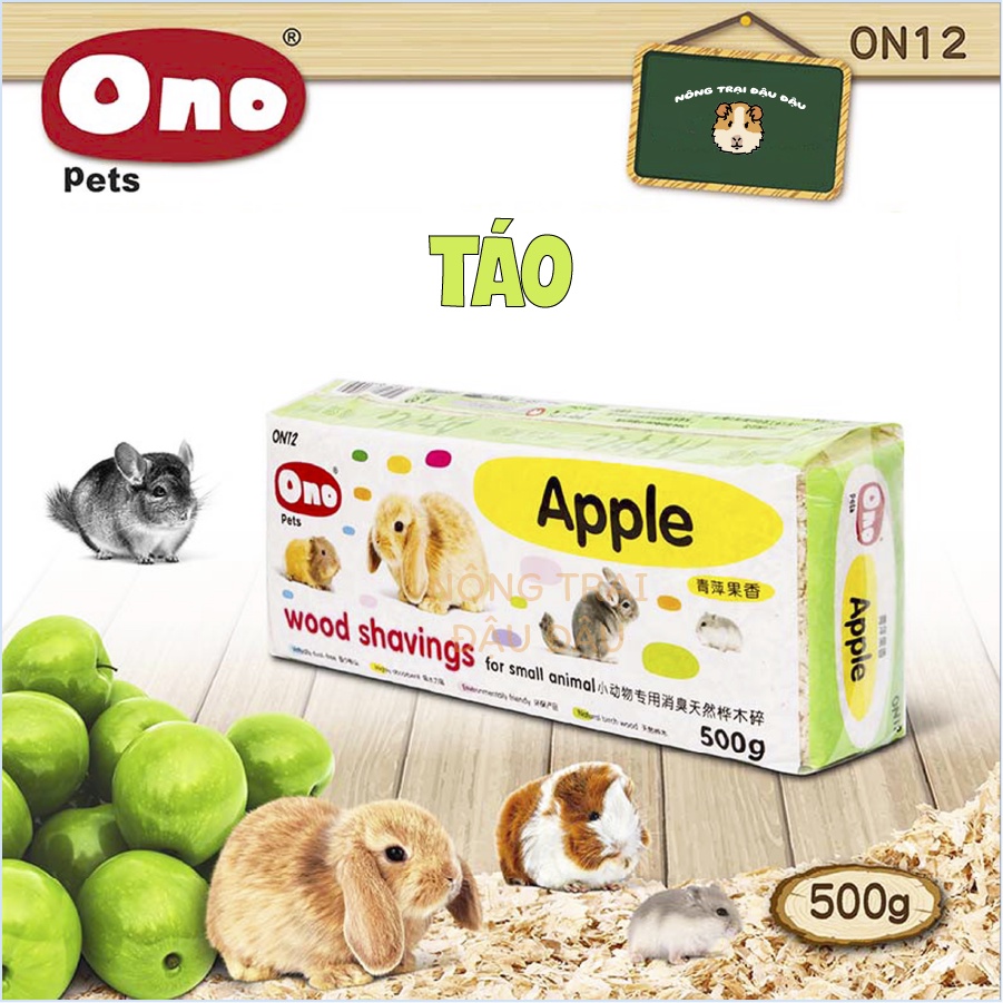 Mùn Cưa Lót Chuồng Cho Hamster, Thỏ, Bọ Ú, Chinchilla Hiệu ONO 500g, 1kg