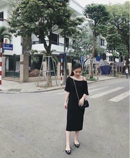 Váy lệch vai