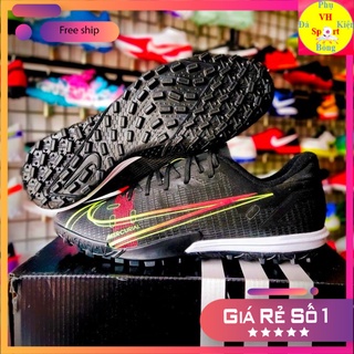 [BẢN ĐẸP][TẶNG TÚI RÚT]Giày đá bóng sân cỏ nhân tạo cao cấp giá rẻ Mercurial Vapor 14 Academy TF Đen
