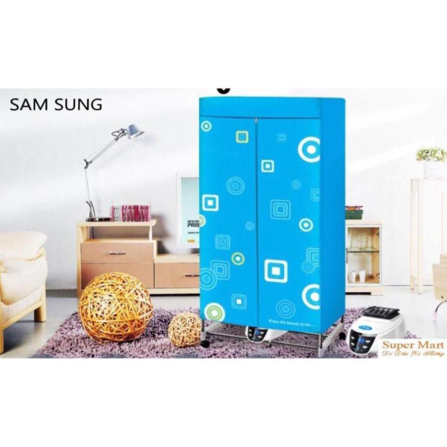 Tủ sấy quần áo Samsung BH 1 năm khung inox 2 tầng